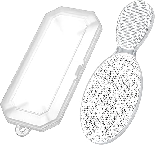 Miniatura 4 de Lima de pie de vidrio nano con 8 formas de vidrio transparente, removedor de callos lados ásperos y lisos, herramienta profesional de pedicura para