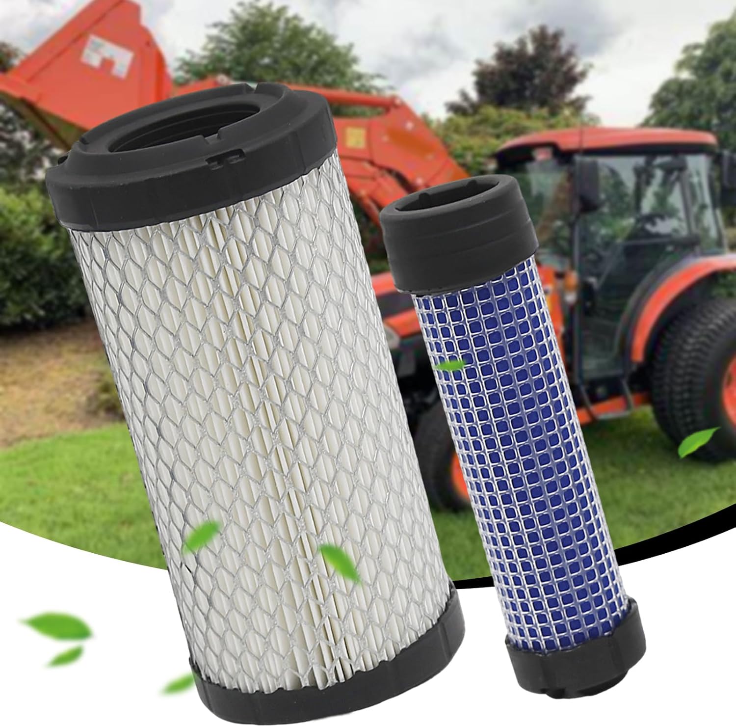 Saihisday 2SET M113621 M123378 Air Filter Replacement for John Deere Lawn Tractor 1023E 1026R 1200 1200A 1720 1725 1730 1750 1765 1770 1775 1780 4100 4010 4115, Replaces M123378 11013-7029 (2)
