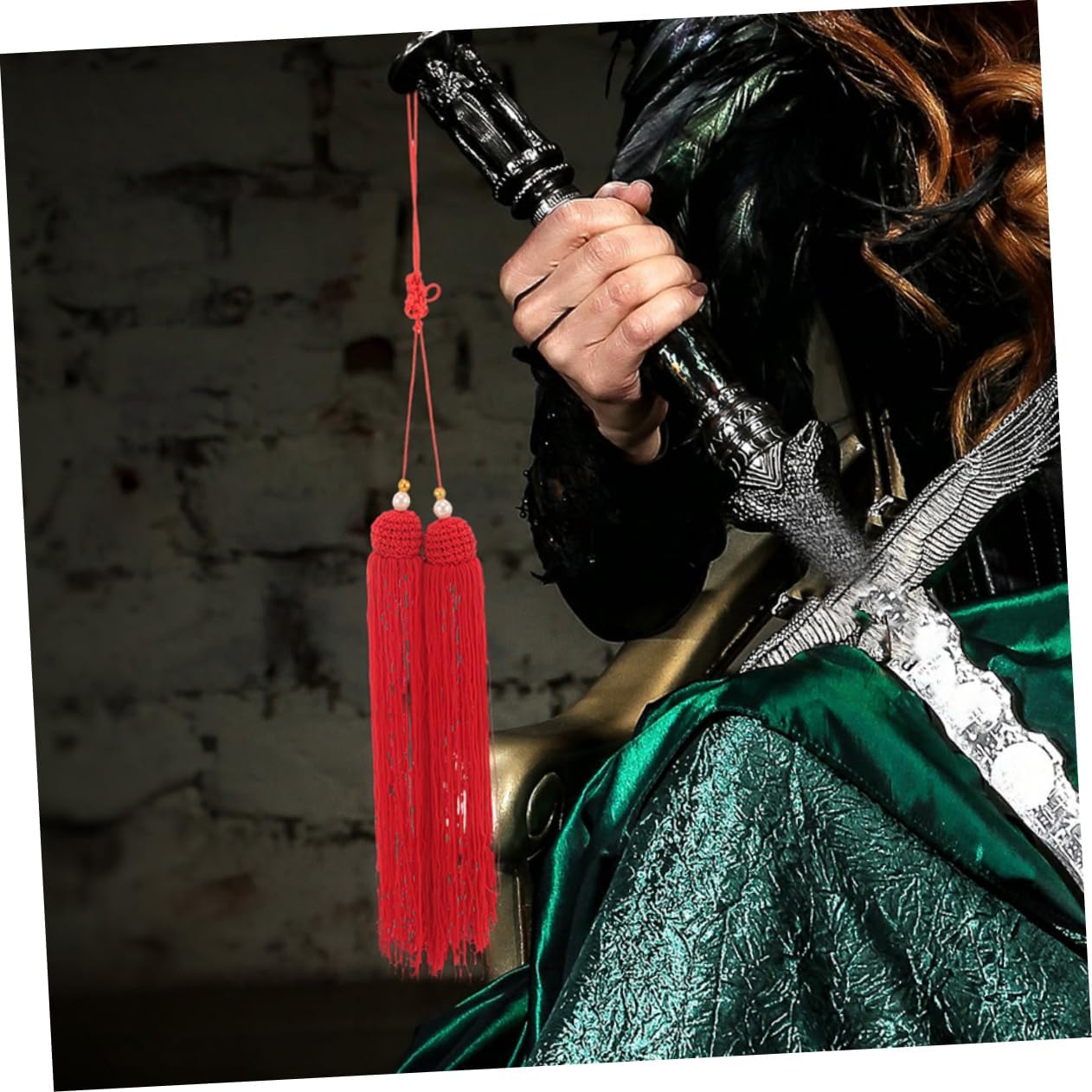 6Pcs Tassel Pendant Hanging Tassel Decor for Martial Arts Durable Design for Taichi Attachment for Competitions