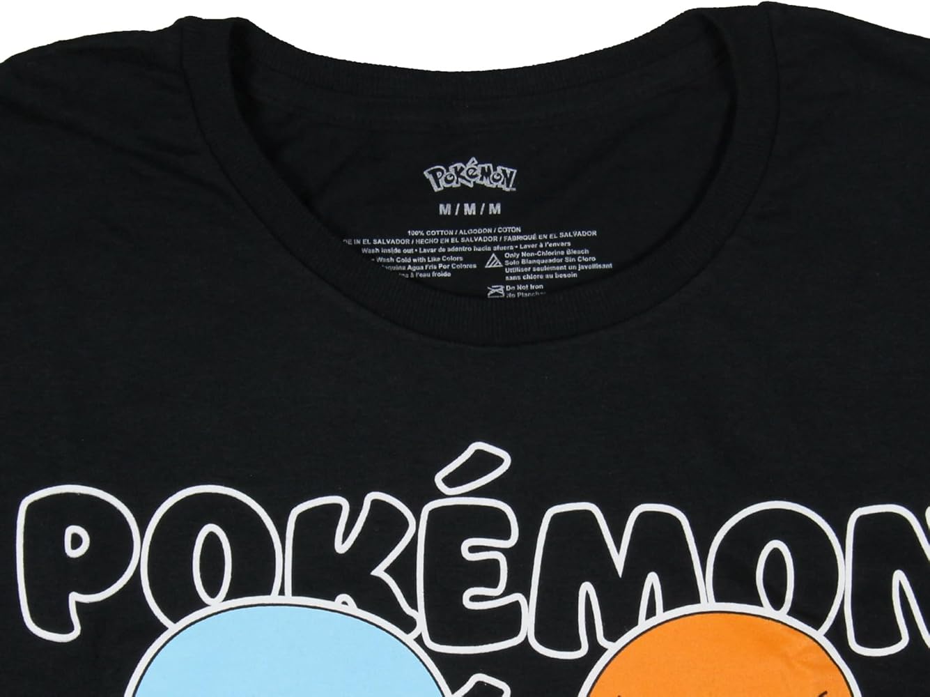 Pokemon Men's Four Character Heads Repeating Logo Graphic Print T