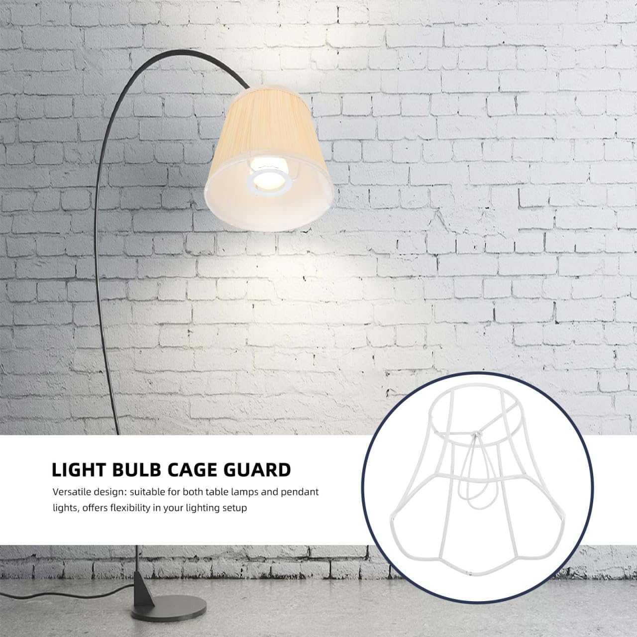 Lampshade Frame Diy Wire Frame for Lampshade E27 Bulb Compatible Light Stand for Table Lamp and Pendant Light Decorative Cage for Home Lighting 5.11 X 4.52 X 3.14 in