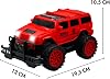 Giffy/Oyuncak Uzaktan Kumandalı Pilli Full Fonksiyon Işıklı Drift Atabilen OffRoad Yüksek Teker Araba Jeeep (Kırmızı Kapalı)