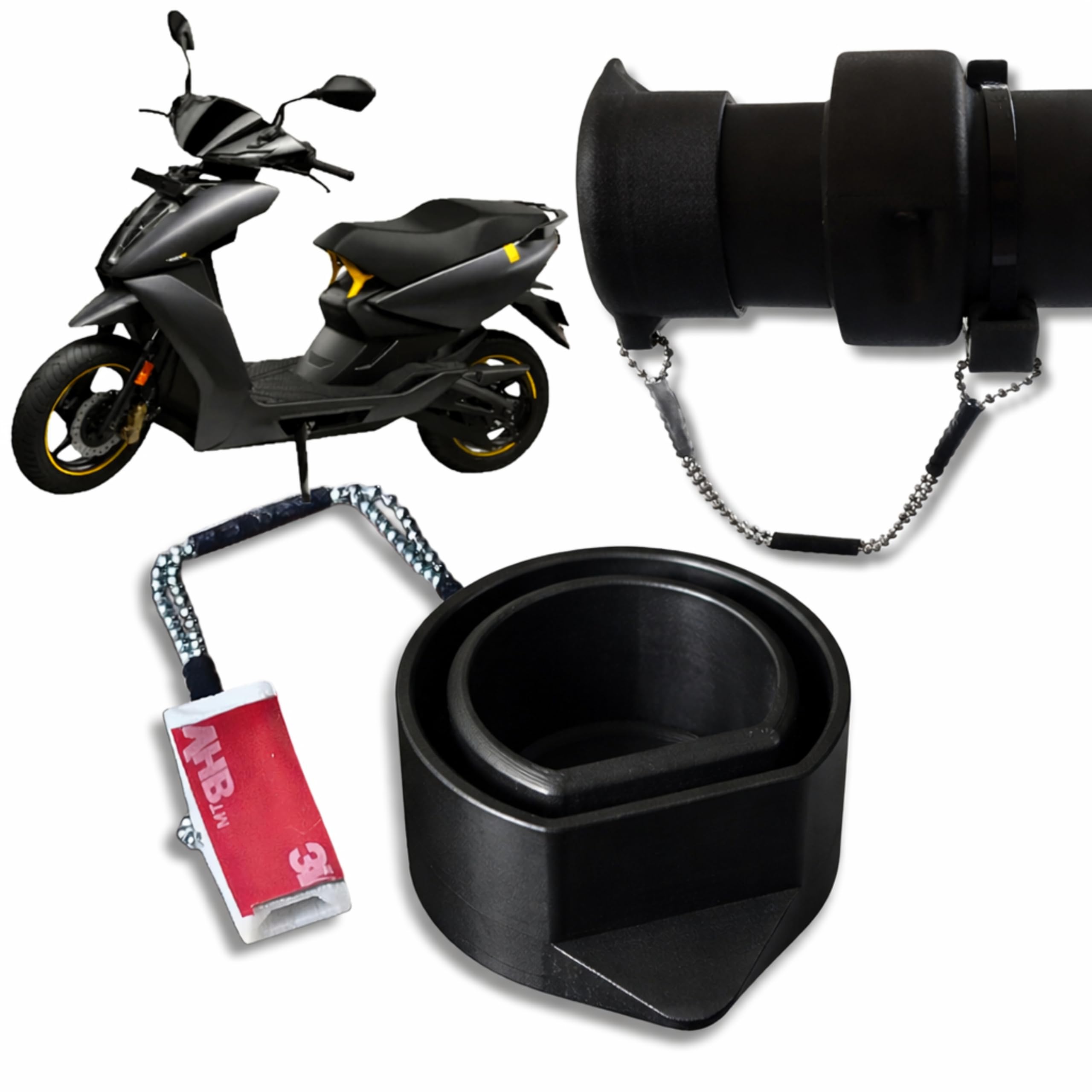 THIRD DIMENSION Ather 450 S/X/Apex Electric Scooter Accessories, Charging Gun Cap or Cover - Waterproof, Dustproof and UV Resistant (Ather_450_Gun_Cap)-image-22