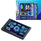 Yunseity Computer Temp Monitor, AIDA64 PC CPU Hard Disk Real Time Data Monitor, 3.5 Inch USB Mini Screen PC Sensor Panel Display with USB Type C Port (Black)