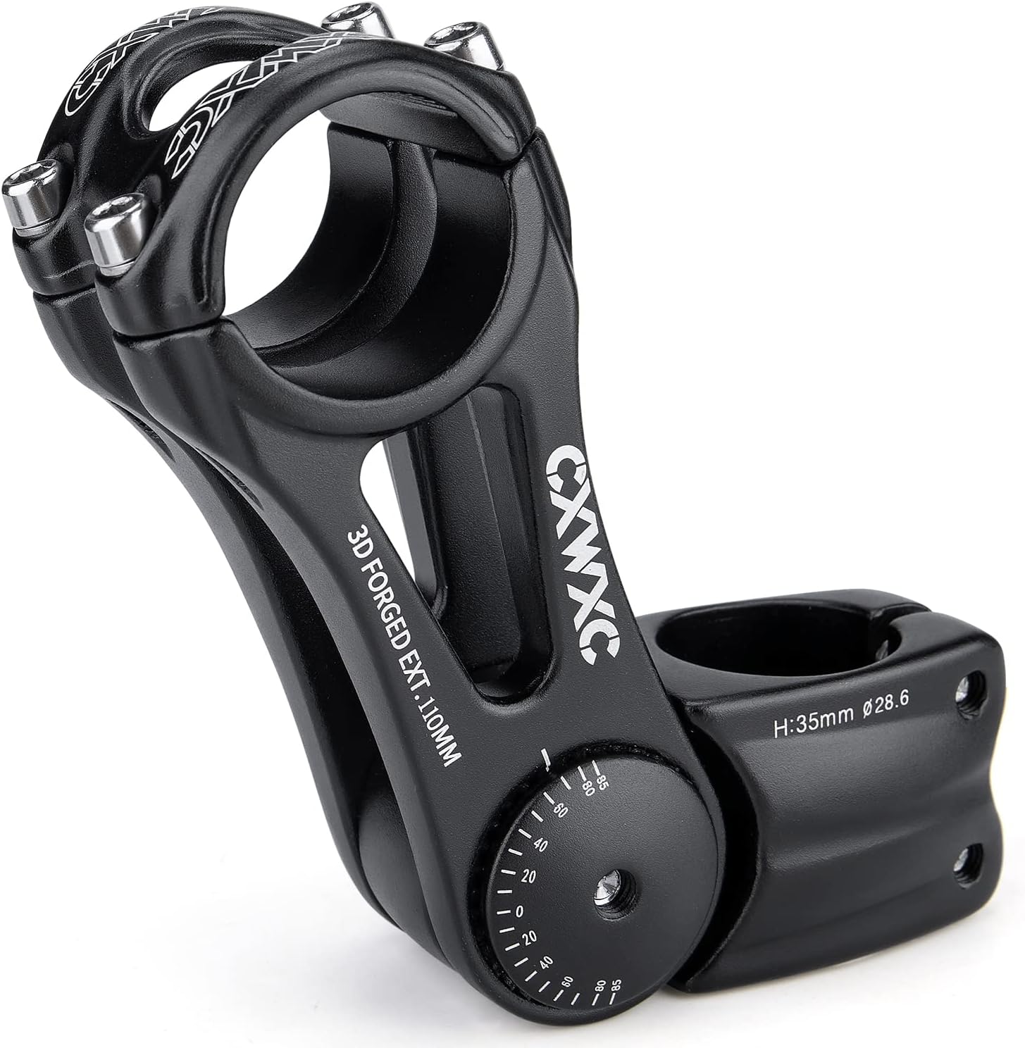 GEWAGE 自転車 ステム 31.8mm 130度角度調整 ハンドルステム XTA825 95 アジャスタブルステム 130mm 75