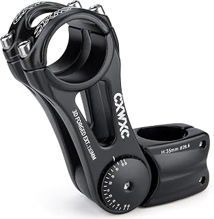 CXWXC ステム 140度角度調整 クランプ径/ 31.8mm ハンドルステム 自転車 アジャスタブルステム 90/110/130/145mm シティサイクル/MTB/ロードバイク/クロスバイクなど対応 アヘッド (XT-AS822)