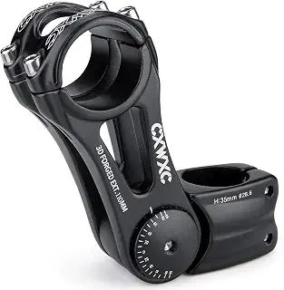 CXWXC ステム 140度角度調整 クランプ径/ 31.8mm ハンドルステム 自転車 アジャスタブルステム 90/110/130/145mm シティサイクル/MTB/ロードバイク/クロスバイクなど対応 アヘッド (XT-AS822)