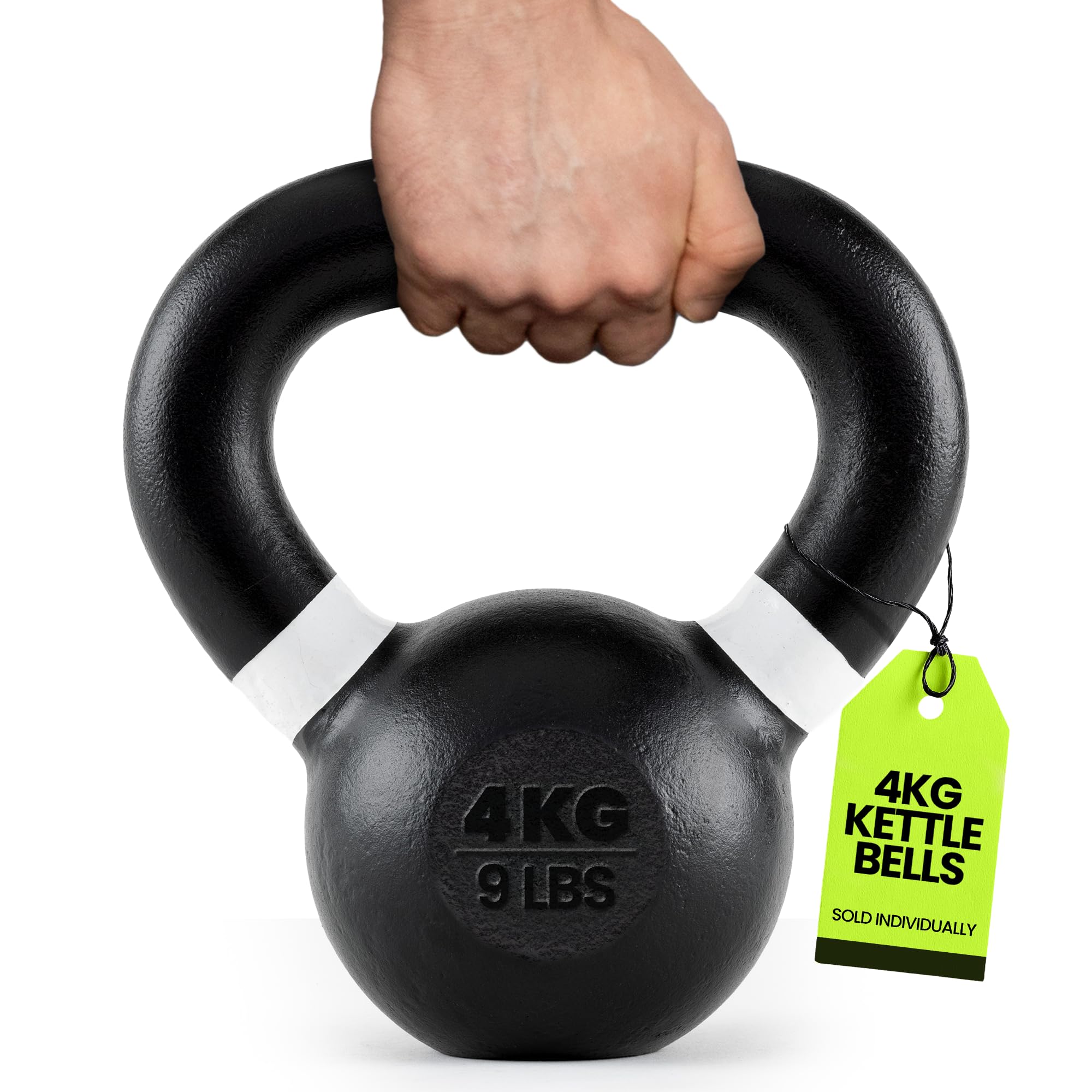 Kettlebells, Single-cast Iron, No-welded Joints, Wide Handle, Strength Training Kettlebells, Cast Iron Kettlebell Set, Powder Coated Kettlebell Weights For Maximum Durability, Men & Women