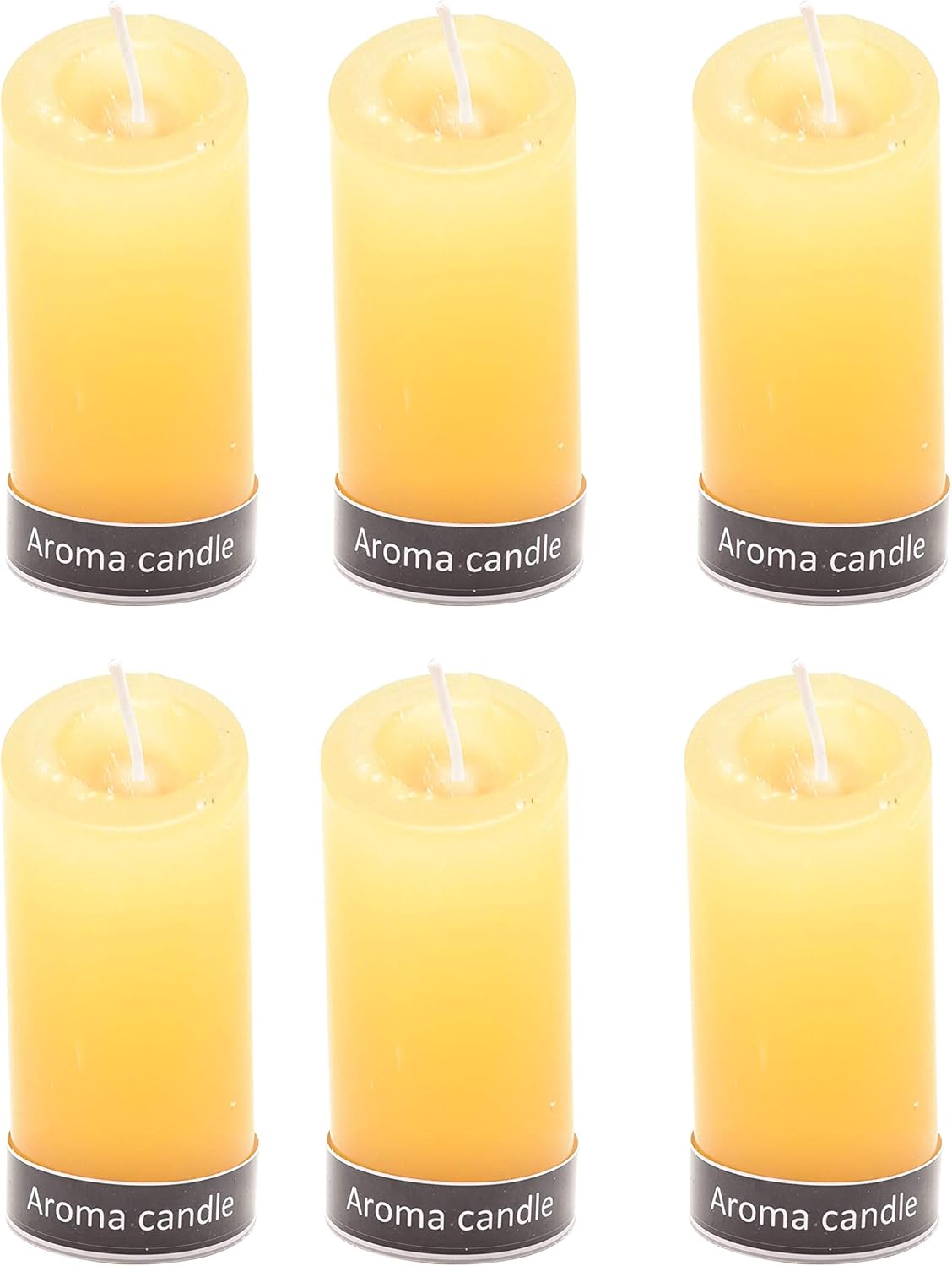 Home Decorative Highly Fragranced Ylang Ylang Scented Aromatic Pillar Candles Long Burning Aromatherapy Christmas Candles Gift Set (Pack of 4) (4.5" x 2" Diameter)