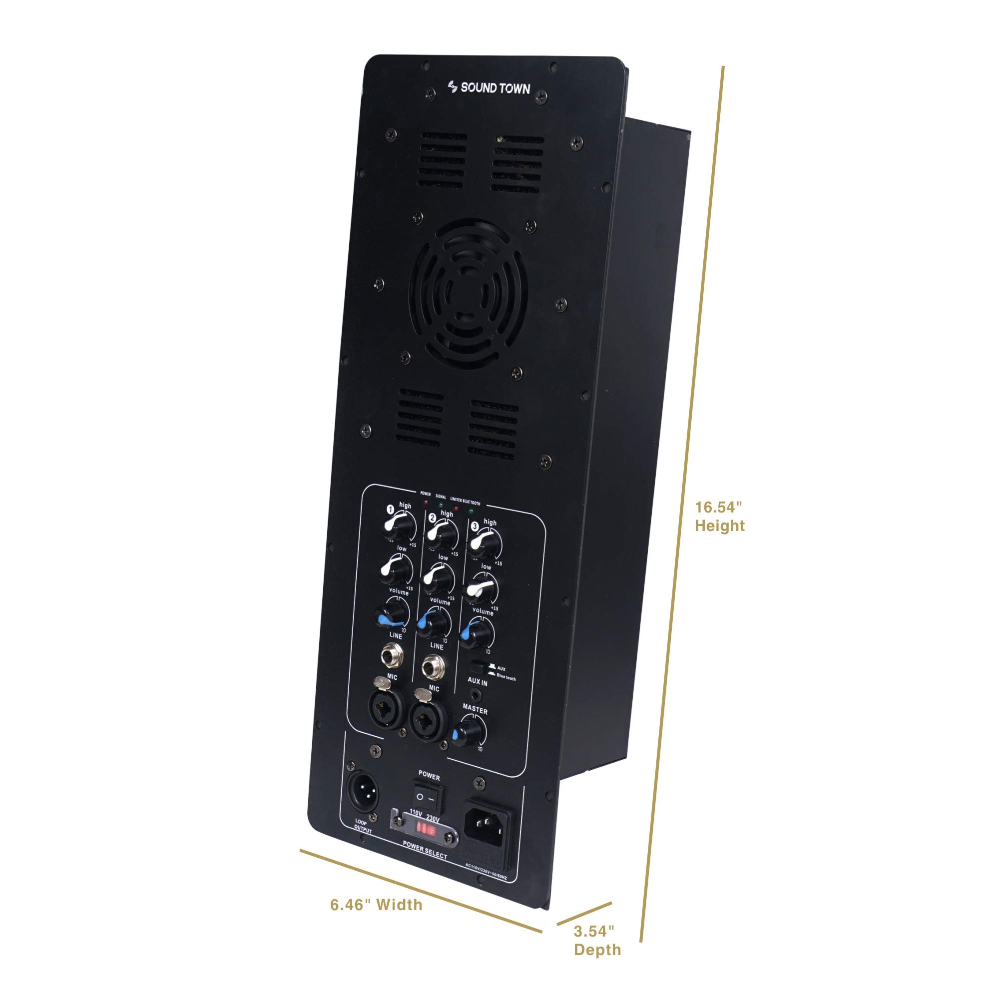 Buy Sound Town ClassD Plate Amplifier for PA DJ Speaker and