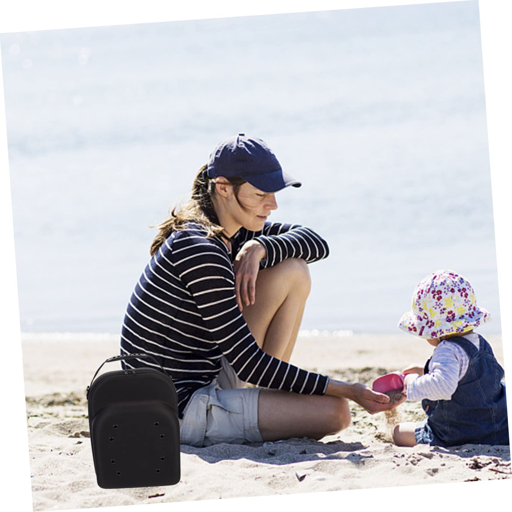 Cabilock Borsa Per Cappellino Da Baseball Custodia Da Viaggio Per Cappellino Portatile Con Cerniera Organizer Compatto Nero Per Cappellino Da Baseball.