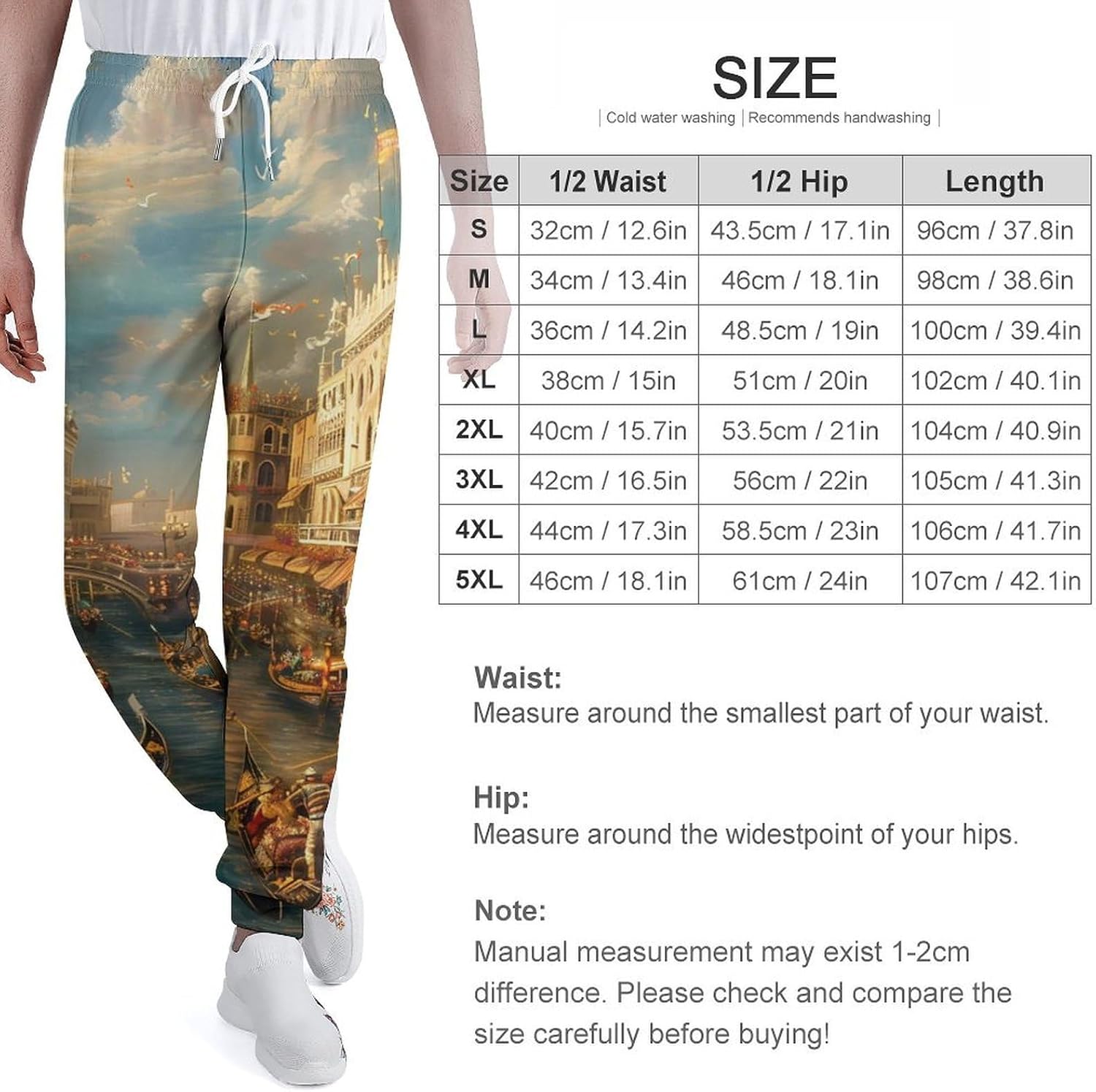 Canalettos Bucentaur's Return Venice Italy Men's Sweatpants Novelty Jogging Pants Sports Running Bottoms Trousers Women
