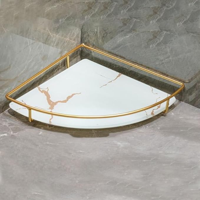 Bandeja de almacenamiento para baño Fabater, blanco, 30 cm miniatura 2