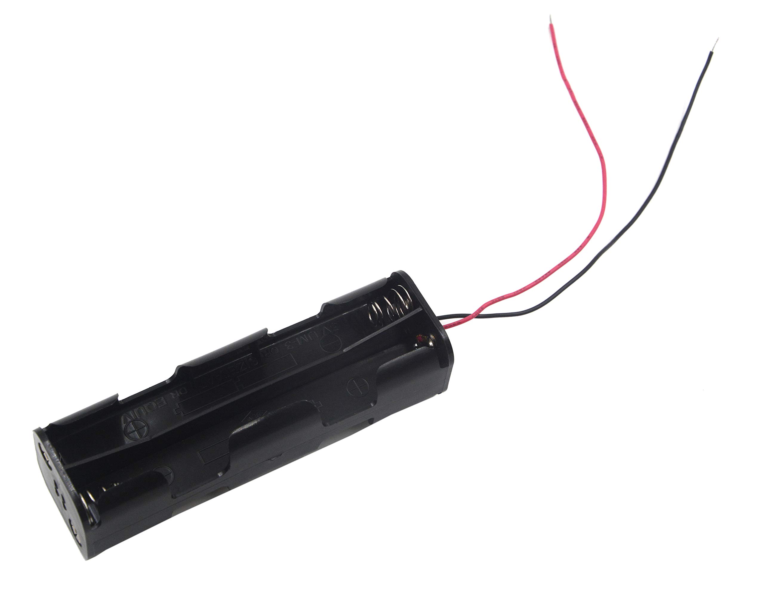 Lot De 3 Supports Piles AA Avec Interrupteur - LAMPVPATH - Boîtier 4,5V Avec Fils Rouge/noir - Pour 3 Piles 1,5V