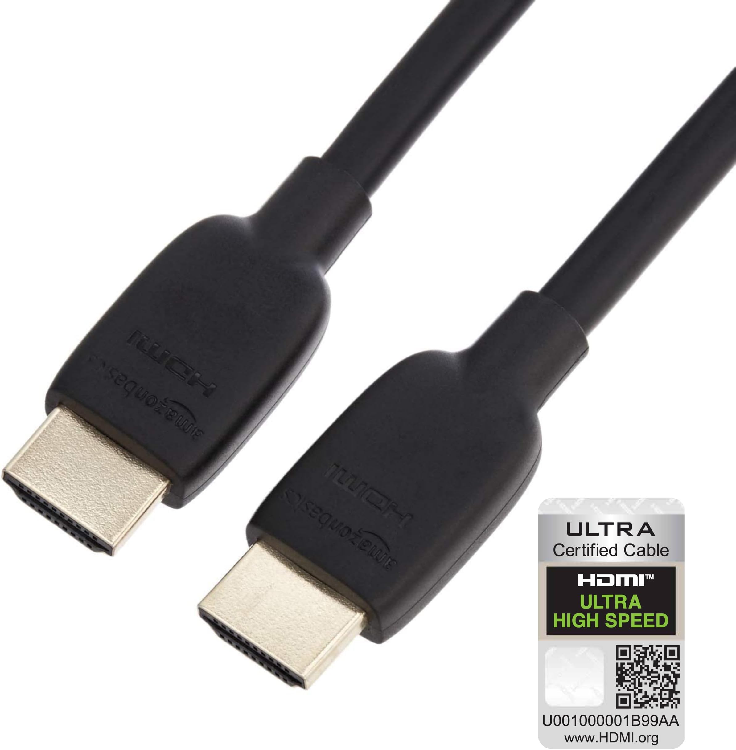 AmazonBasics High-Speed 8K HDMI Cable, Black - 3 Feet