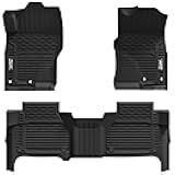 Floor Mats for Nissan Frontier 2025-2022 Crew Cab(Not Fit King Cab), All Weather TPE Custom Fit Car Liner for Frontier Crew Cab Pickup, Black