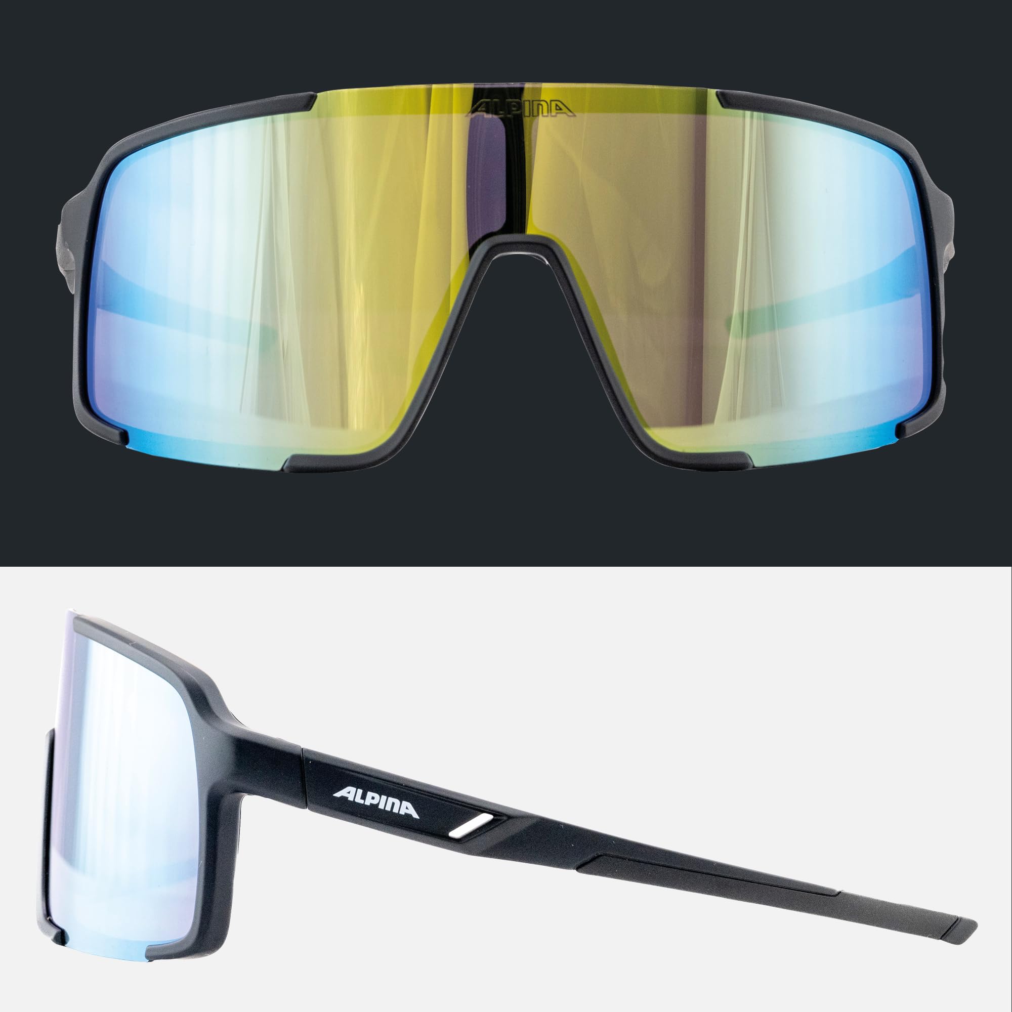 ALPINA VASBA, stylische Sportbrille, für Fahrrad, E-Bike, Laufen, für Damen und Herren