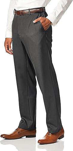 Vista 3 de Van Heusen Mens Straight Fit Flat Front Traveler Ultimate Dress Pant
