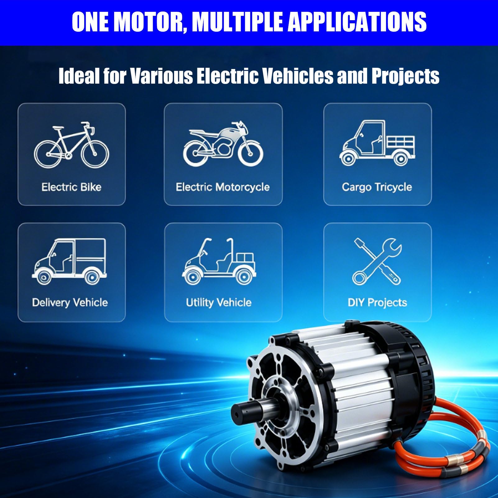 Moteur DifféRentiel Pour Tricycle éLectrique De 1 500 W à 2 000 W 60V-1500W
