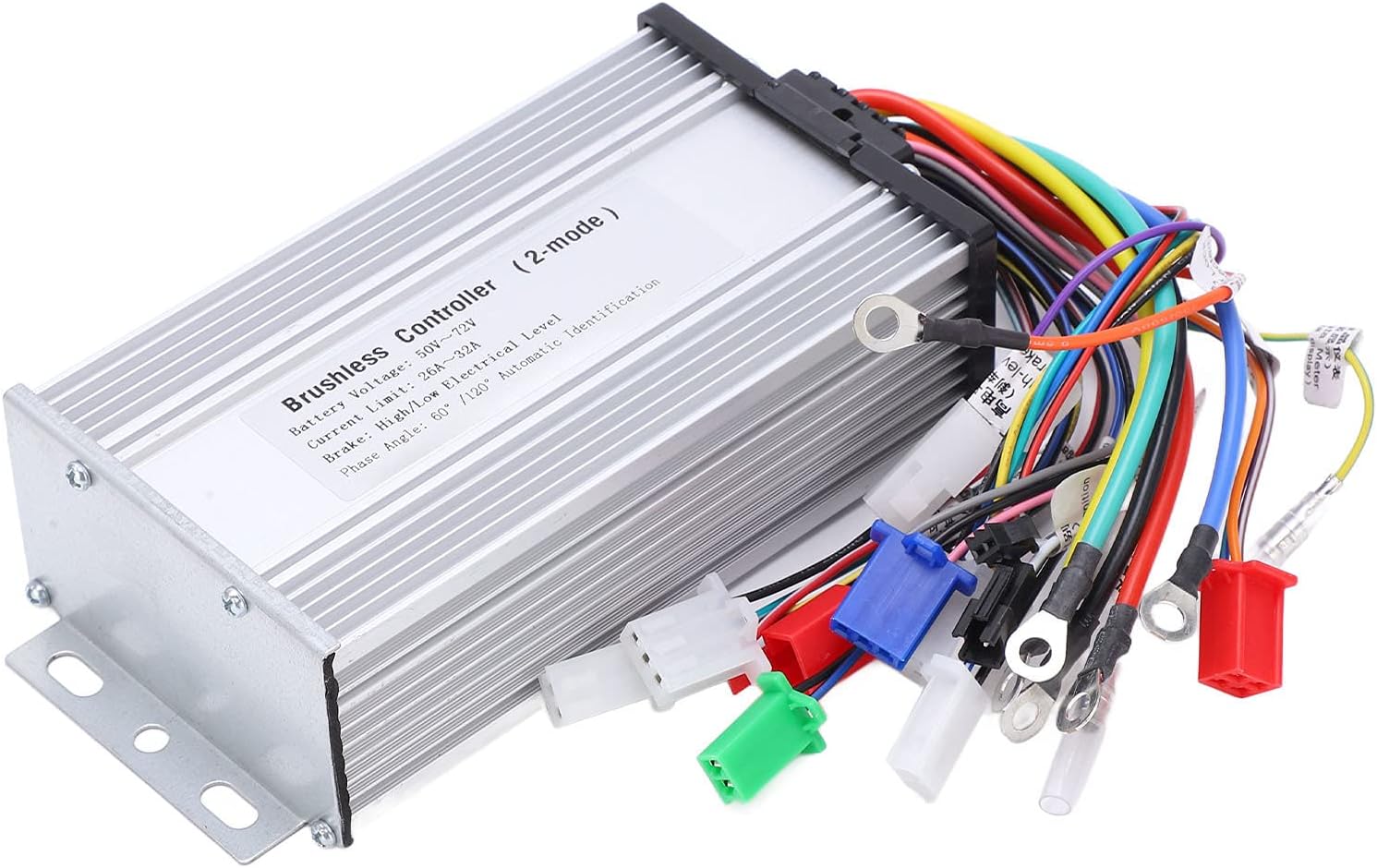 12 Tube Brushless Motor Controller, Aluminum Alloy Shell with Heat Dissipation Design, Motor Controller Accessory, Ideal for Electric Bicycles, Scooters & Small Electric
