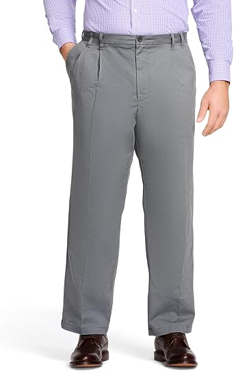 Izod Mens Big and Tall Performance Stretch Pleated Pant
