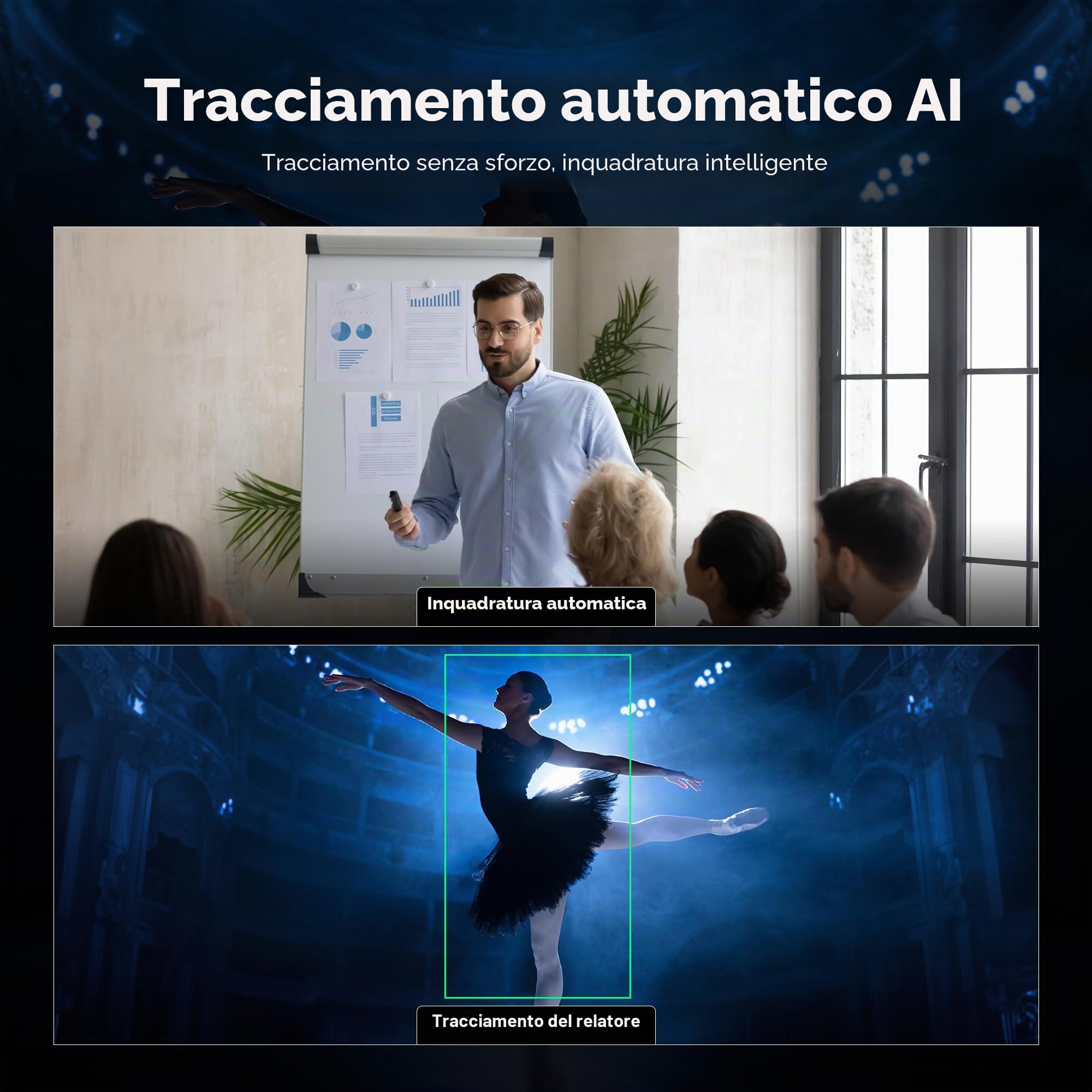 Tenveo Sistema di Telecamera per Conferenze 4K con Microfono Bluetooth, Camera PTZ Zoom Ottico 3X Tracking IA, USB3.0/HDMI, 93° Grandangolo per Videoconferenza, Riunioni, Chiesa, Zoom/Teams/OBS