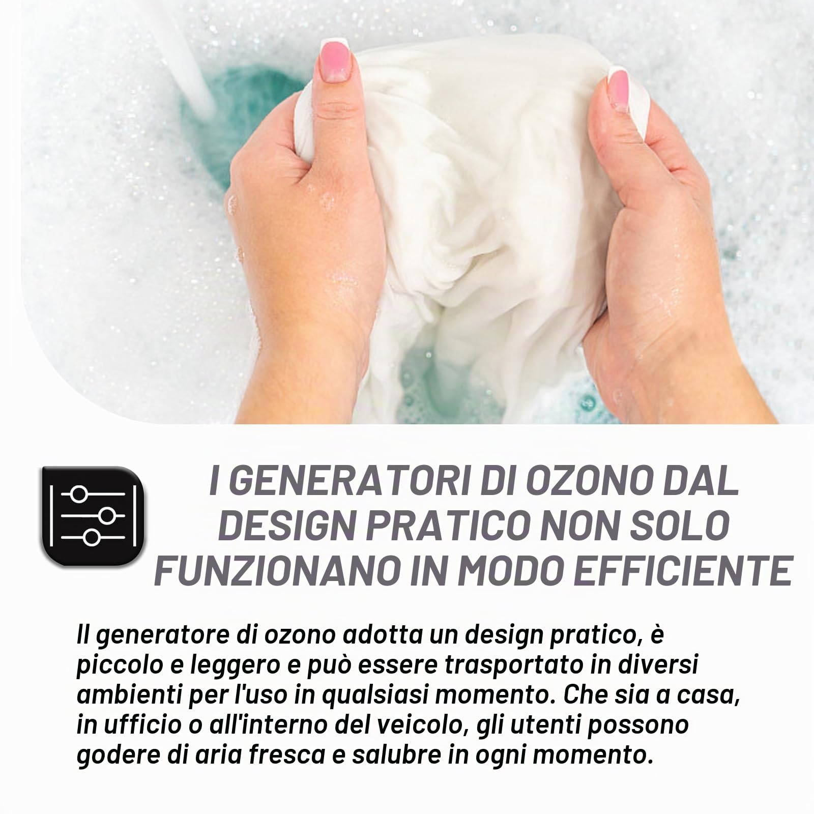Sporgo Generatore di Ozono 1000Mg: Spina EU Ozonizzatore Depuratore per Acqua e Aria, Trattamento per Verdura, Acquario, Generatore di Ozono per Rimuovere gli Odori da Acqua e Aria