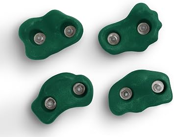 Playset Climbing Rocks Kit Greenfor Jungle Gyms, Play Sets, and Playhouses 4 PK ROCKGN-BX4
