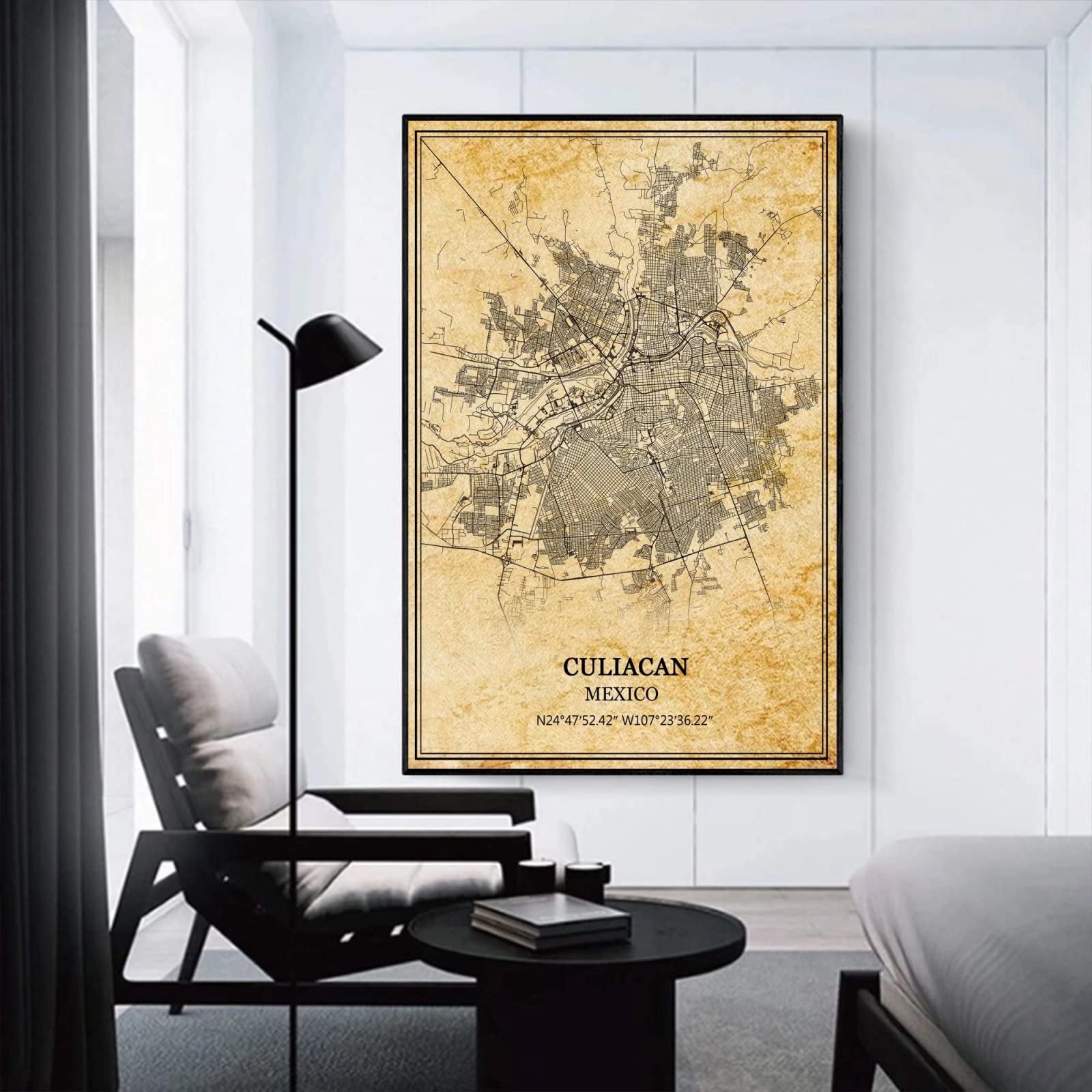 Amazon.com - TANOKCRS Culiacan Mexico Wall Art Vintage Print