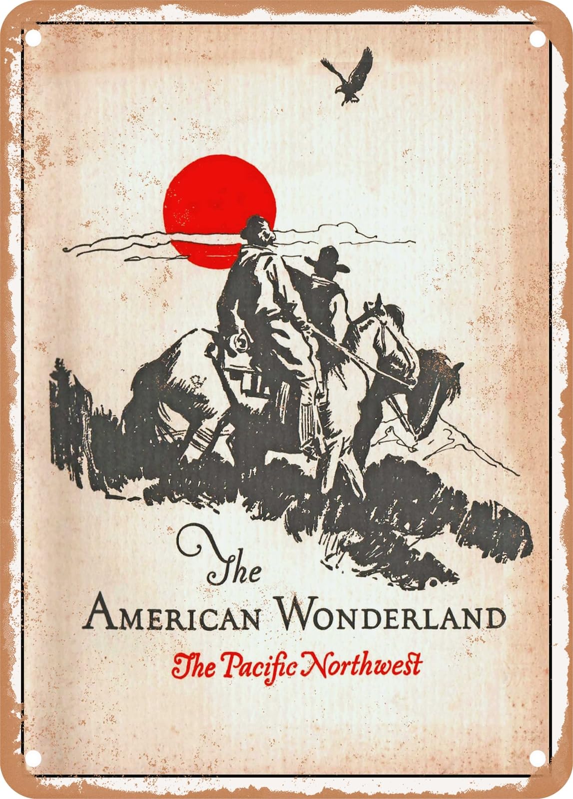 Miaomansenstore Metal Sign - 1926 The American Wonderland The Pacific Northwest Vintage Ad Home Decor