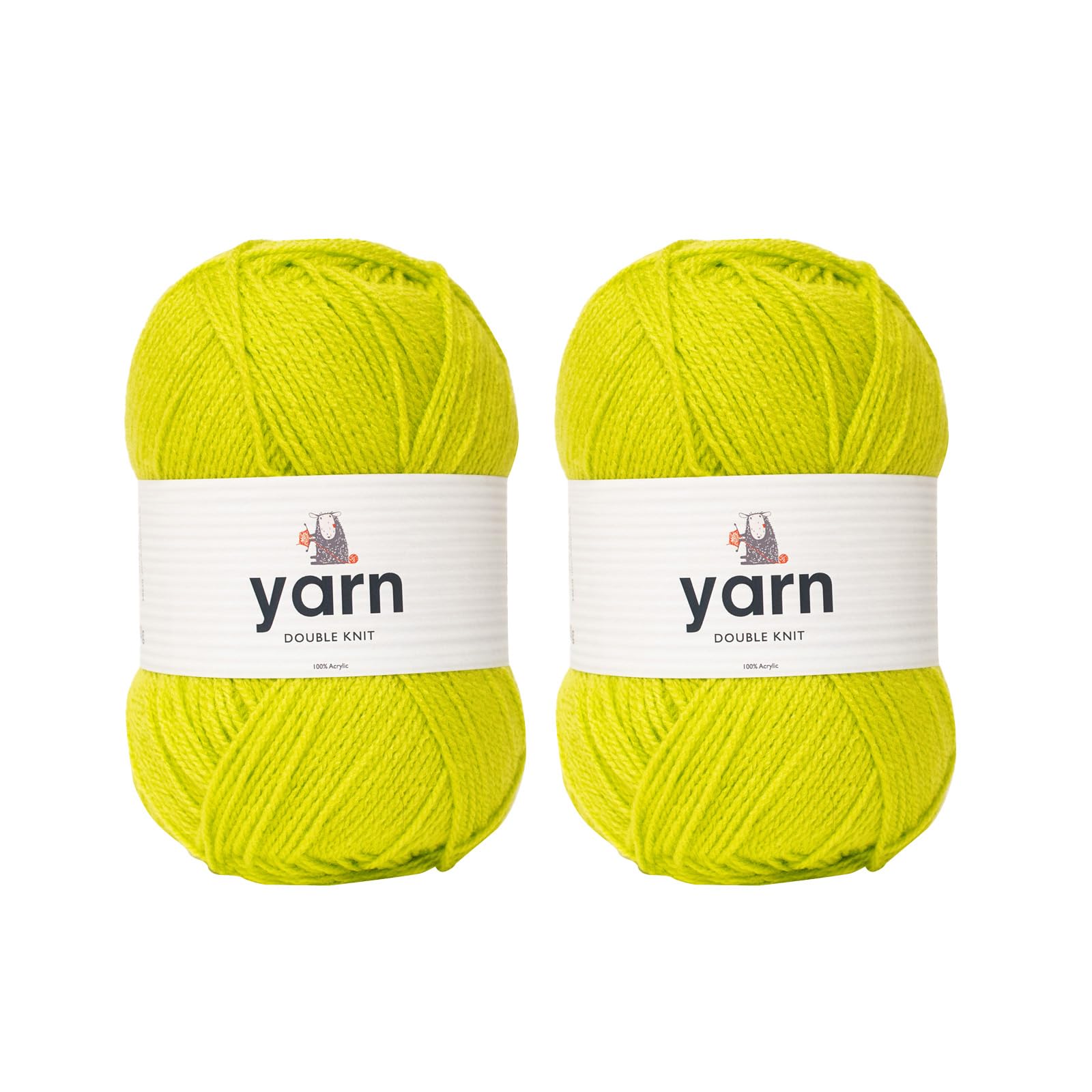KORBOND DK Black Yarn - 100g Acrylic Wool - Lightweight, Hypoallergenic & Durable Double Knit Crochet Yarn Knitting Wool (290m Total) — view 120