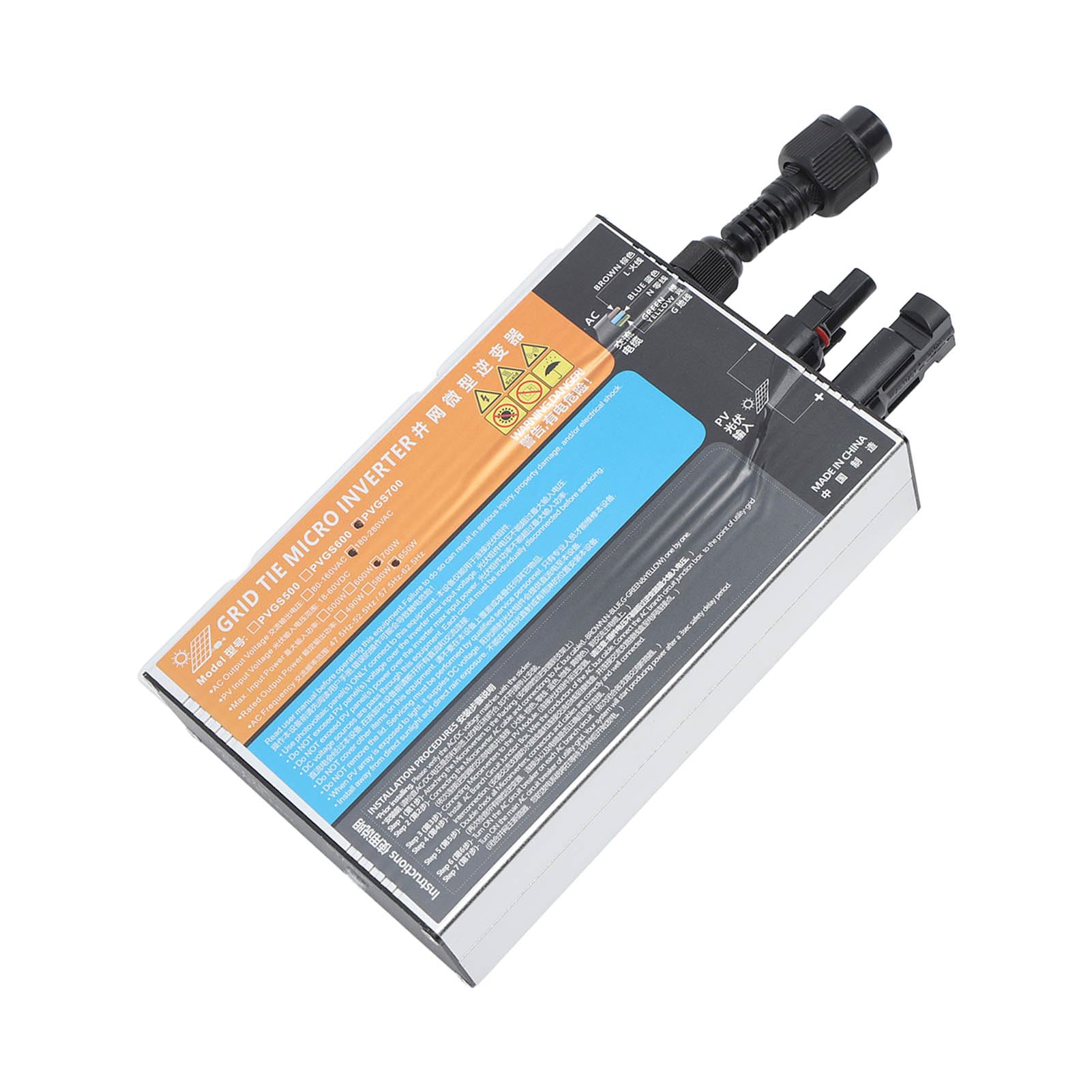 Domary Mikroinwerter Sieciowy PVGS 700 W Czysta Fala Sinusoidalna AC 220