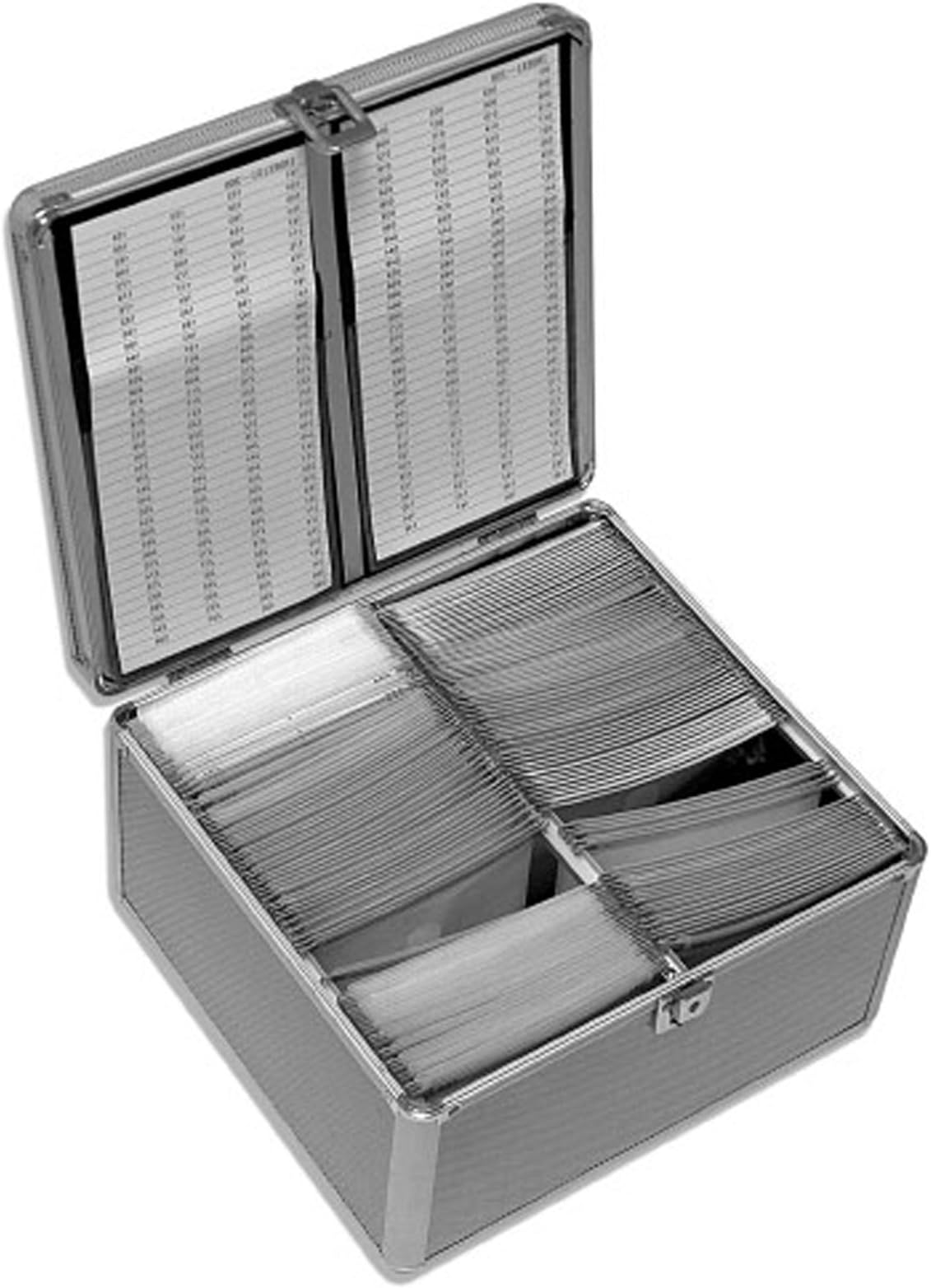Neo Media 1 X Aluminium CD or DVD Storage Box with Sleeves Holds Upto 200 disks