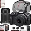 Canon EOS R100 Cámara Mirrorless Paquete de Dos Lentes | RF-S 18-45mm + RF-S 55-210mm IS STM | Garantía EE. UU., Distribuidor Autorizado | Tarjeta de Memoria Sandisk de 128GB, Bolso para Cámara y Guía de Fotografía 1