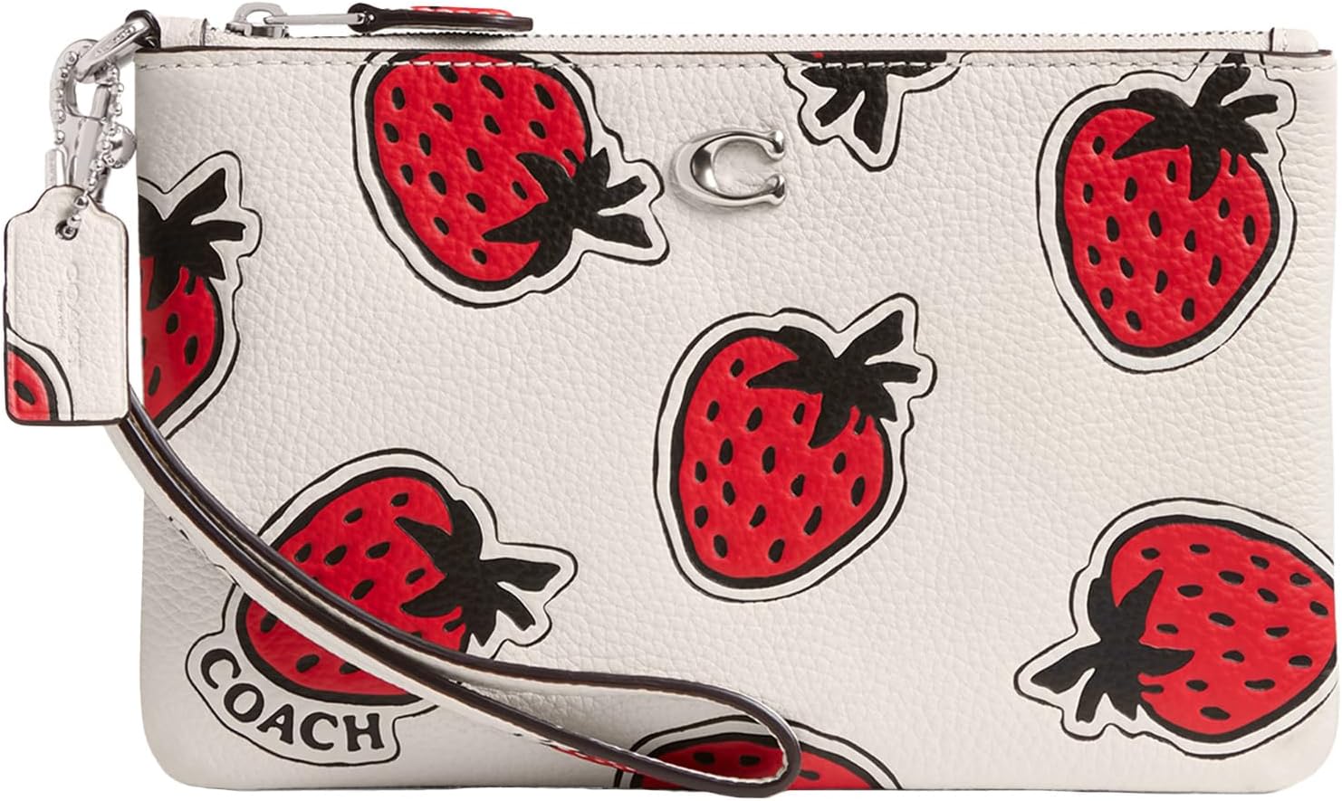 CoachSmall Wristlet, Chalk Multi, Chalk Multi