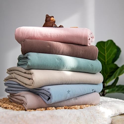 Miniatura 6 de Lulu moon Baby Crib Blanket - Jersey Cotton Crib Quilt for Infant and Toddler Bedding - Lightweight Nursery Quilted Blanket for Girls and Boys