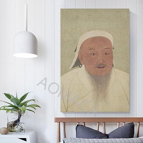 Miniatura 5 de Retrato del emperador Genghis Khan, fundador del imperio mongol, mundo asiático, historia asiática, pósteres e impresiones artísticas de pared