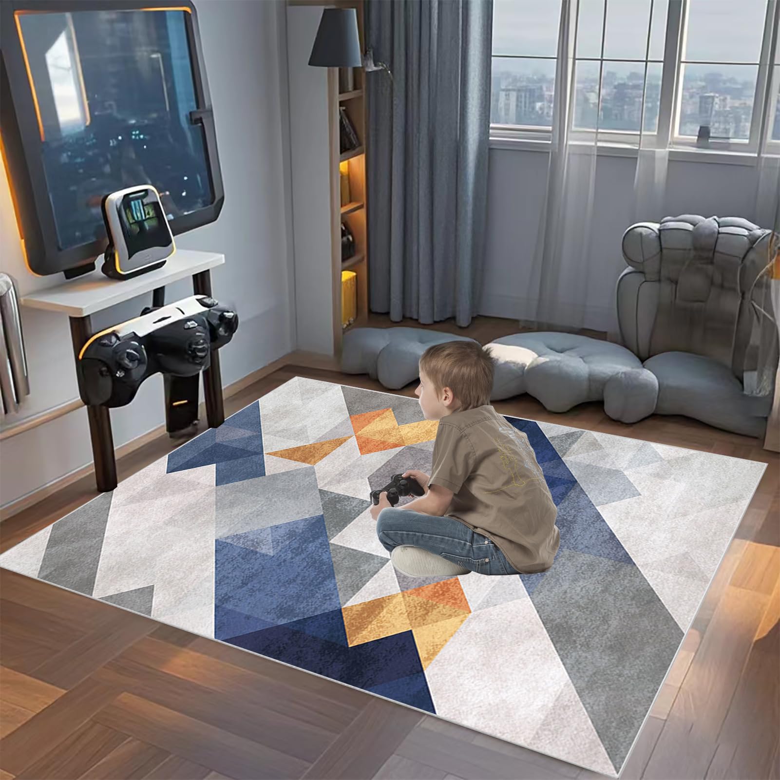 Tappeto Sedia Ufficio Tappeto Salvapavimento Antiscivolo Ufficio Protettore del Pavimento Tappeto per Sedia con Ruote Tappeto Sedia Gaming Pavimenti per Parquet e Pavimenti Duri 80 x 120 cm
