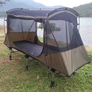 Off The Ground Camping Easy Tent Cot Camping Cot Tent,with Rain Cover,Adjustable Lifting Feet