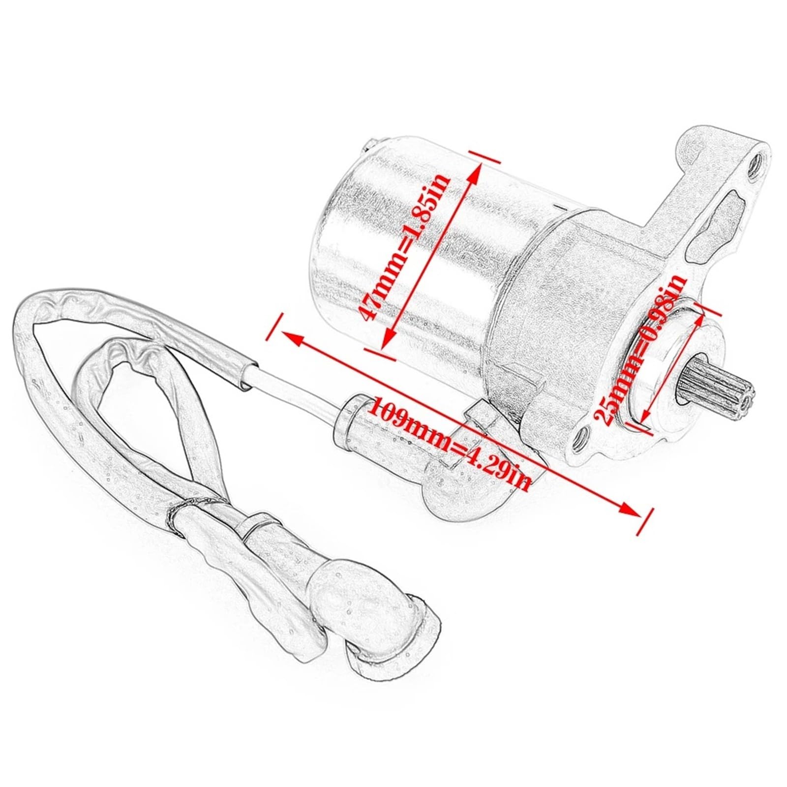 Motorino avviamento Per TZR125 1997-1999 TDR125 TDR125H TDR125N DT125X DT125R DT125RH DT125RN DT125RE MX Motorino Avviamento