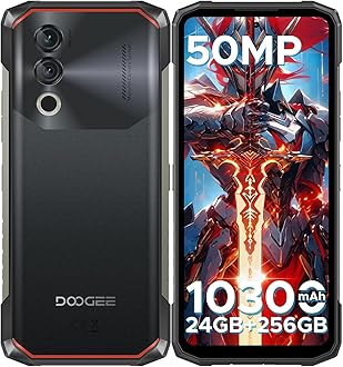 DOOGEE Blade10 Power Rugged Smartphone Unlocked,24GB+256GB/2TB, 10300mAh Rugged Phone, 6.6''HD+90Hz Android 14 Cell Phone, 50MP Camera, 3 Card Slots/Face Unlock/Fingerprint/NFC/Wi-Fi6E/IP69K