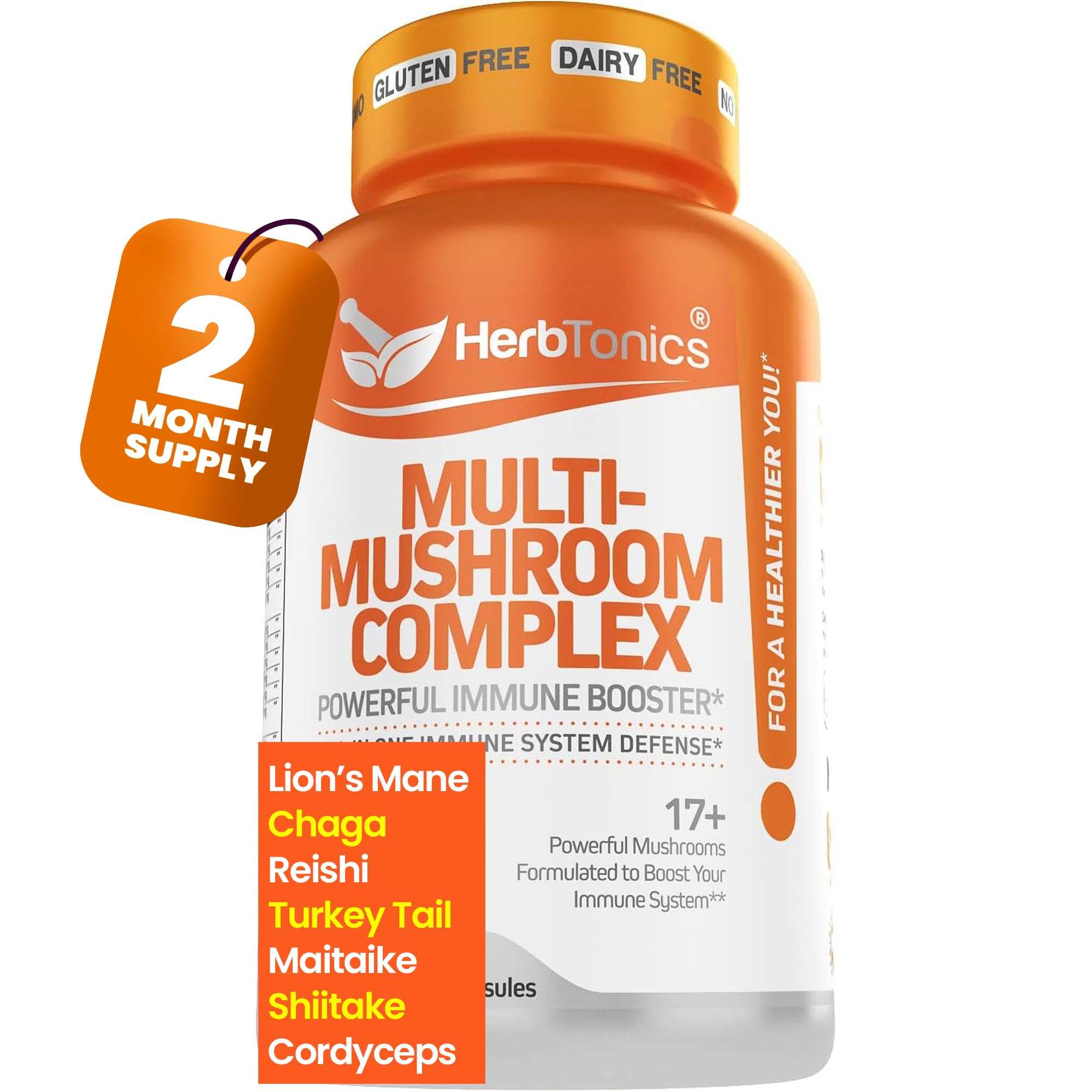 Amazon.com: Herbtonics All-in-One Mushroom Supplement for Immune