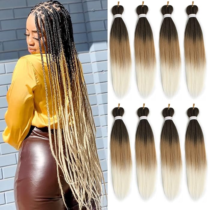 Buy Leeven Pre Stretched Braiding Hair 30 Inch 8 Packs Professional
