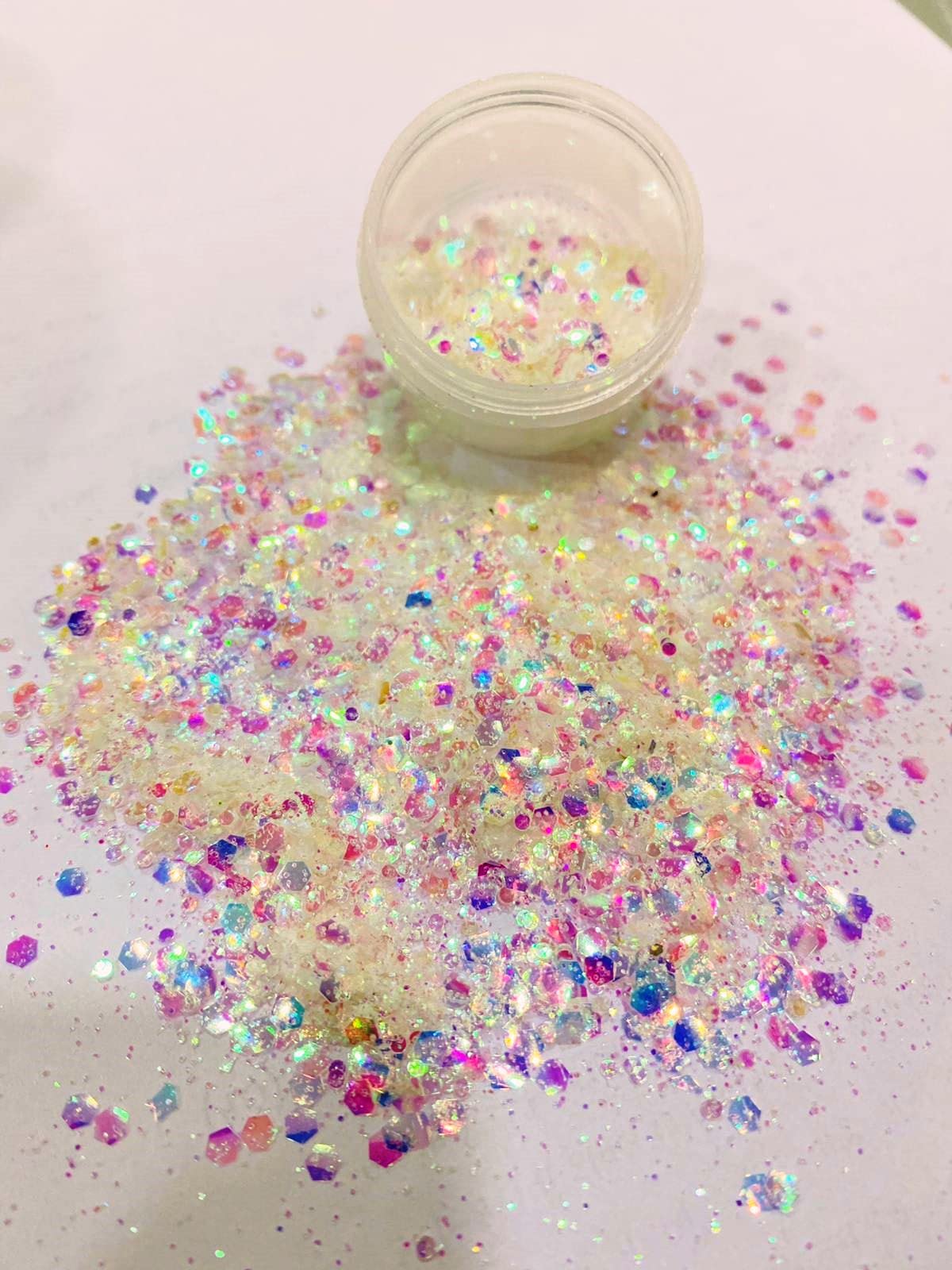 Mahir Chunky Holographic Glitter - Multi Mix -4