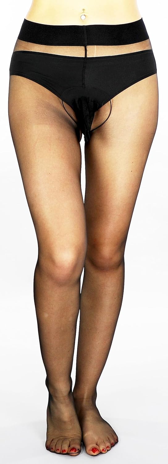 Mona's Choice Second Skin Ultra Sheer to Waist Glossy XL Pantyhose/Mens Pantyhose/Mens Trouser Tights - Image 2