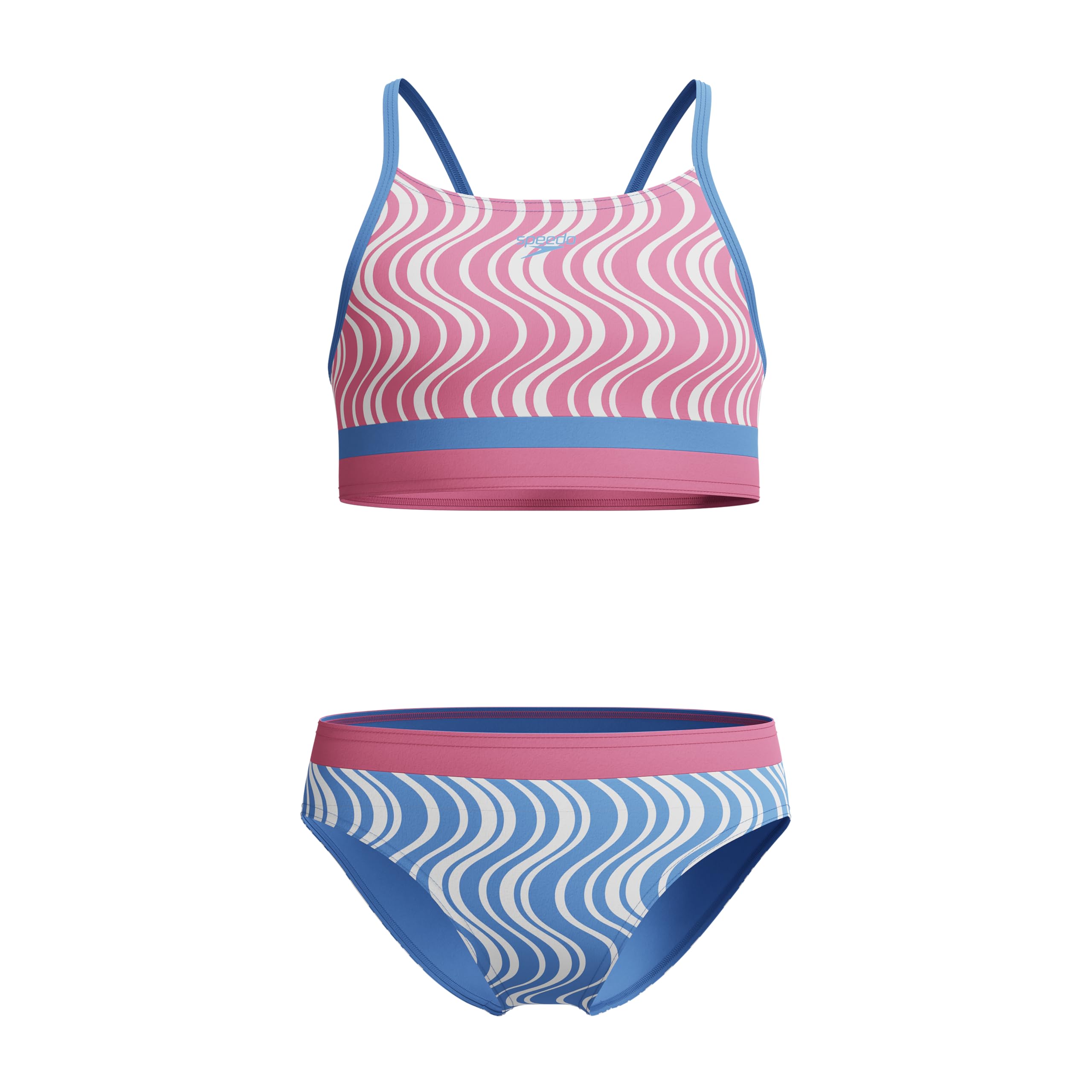 Speedo Girl's Swimsuit Two Piece Bikini Set