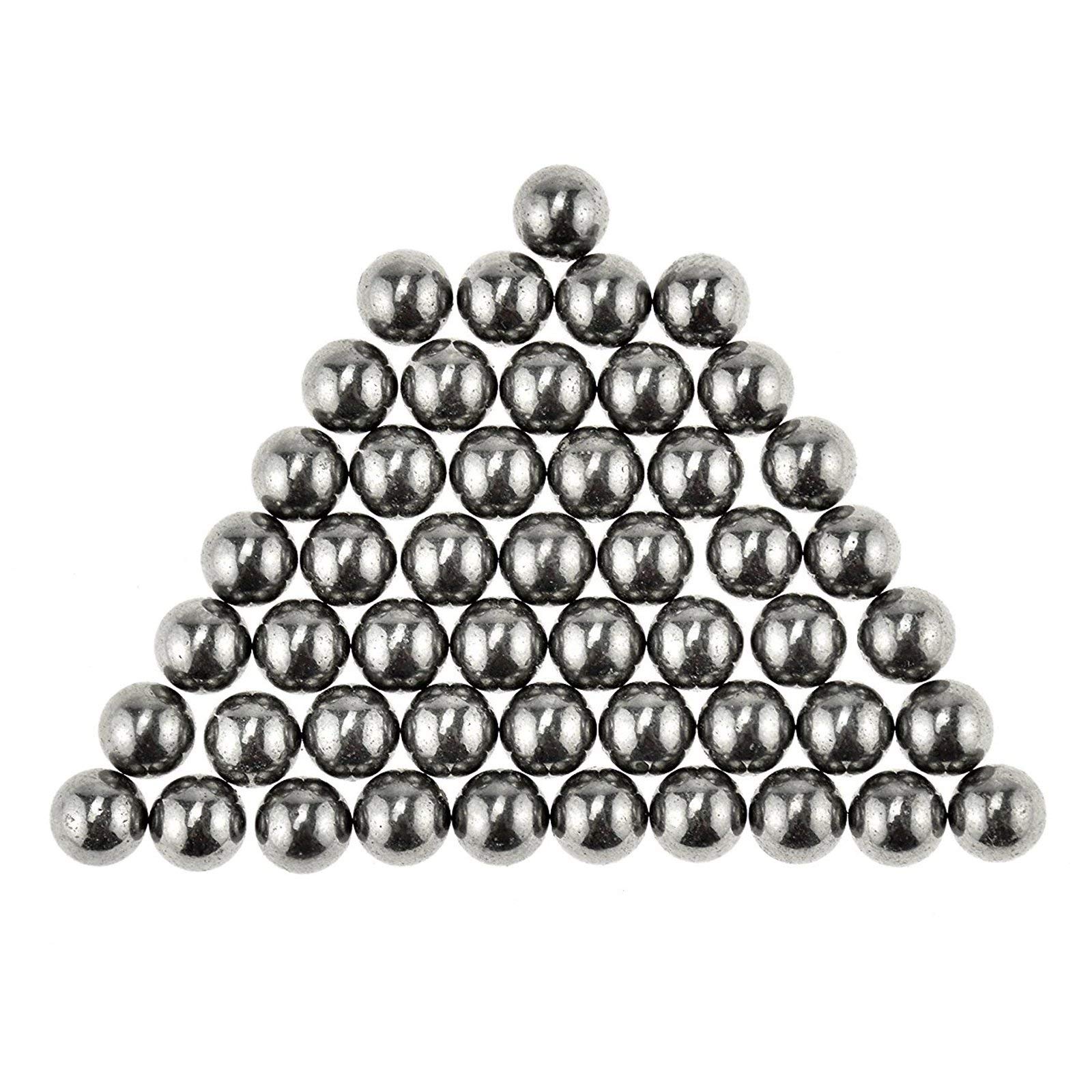 ASR Outdoor 6mm Sling Shot Steel Ball Ammo, 50 Piece Set