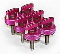 Vista 6 de ROCKWORKX Tornillo de pulgar de fijación de extracción rápida superior dura JKU de aluminio Billet, anillo D integrado