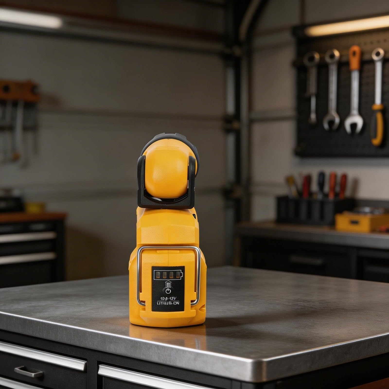 12V Cordless LED Luce di Lavoro Rotativo Lampada di Ispezione | Questa lampada cordless regolabile fornisce un'illuminazione brillante per migliorare la visibilità e la produttività negli