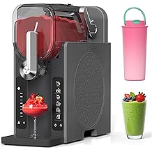 Slushie Machine, Slushy for Home No Ice Need, Professional Frozen Drink Maker & Margarita Machine, 6 Presets for Milkshakes, Frapp s, Slush, Ice Cream, 1 Insulated Cup,Black